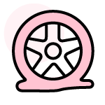 タイヤのパンク